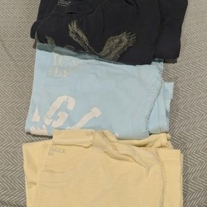 3 American Eagle Tees